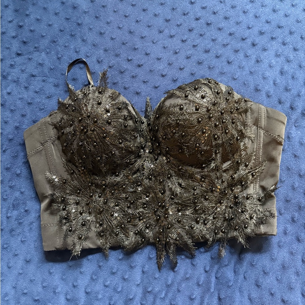 Elegant Embellished Bustier